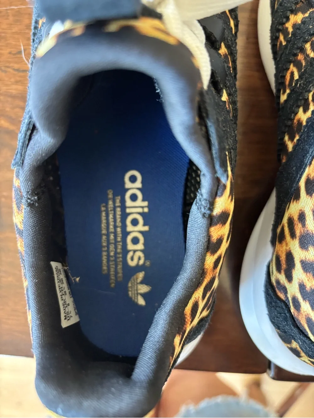Adidas SL Loop Women’s Leopard Print Athletic Sneakers - Black/Gold